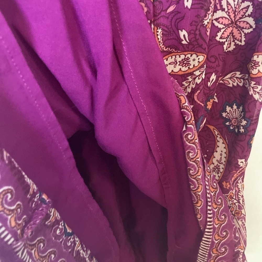 Hollister Purple Y2K Cottagecore Floral Flowy Dress Size Medium - Picture 10 of 11
